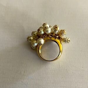 Kate Spade multi pearl ring